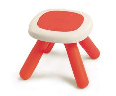 Smoby 880203 Kid - Taburete infantil (plástico, para habitación infantil o para casa de juegos Smoby), color rojo