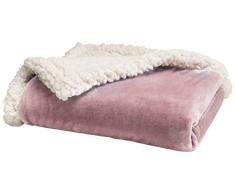 babyCalin Manta bimaterial rosa 75 x 100 cm