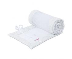 babybay Nestchen Mesh - Protector de cuna para modelo Boxspring XXL, color blanco brillante azul