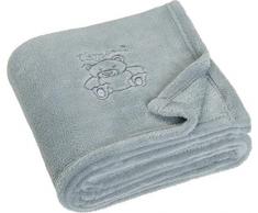 Playshoes - Manta de forro polar (100 x 150 cm), color gris