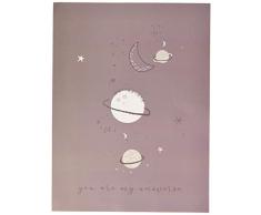 Bimbi Casual Pack 4 Laminas Decoracion 151 Planet 507 06 - Pegatinas de pared, unisex