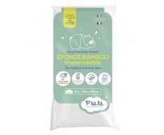 Ptit lit Protector colchón cuna de bambú, 60x120 cm| Protector Colchón Bebé Impermeable, Viscosa Suave y Sedosa, Sin tratamiento químico, Transpirable y Silencioso, Oeko Tex