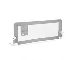 Desconocido Barrera de Seguridad MoMi Lexi para cunas de bebé y Camas de niño de 18 Meses a 5 años, Barrera 148x64x30 cm para colchones de 15 a 25 cm, Plegable 180°, Funda Lavable