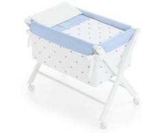 Bimbi Romantic - Vestidura minicuna, color blanco y azul