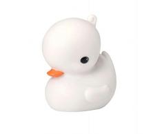 A Little Lovely Company LLDUWH36 - Lámpara quitamiedos pato, color blanco