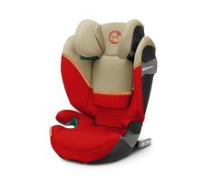 Cybex Gold Silla de coche Solution S2 i-Fix, Para coches con y sin ISOFIX, 100 - 150 cm, De 3 a 12 años aprox. (15 - 50 kg), Rojo (Autumn Gold)