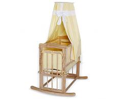 Dibea BB00431 - Cama en madera de bebé con dosel