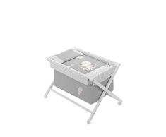 INTERBABY - Minicuna Nature Rosa con Textil