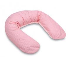 Pirulos 72012314 - Cojín maternal 150 cm diseño love, color blanco y rosa