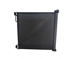 Olmitos 7815 Flexy Puerta de Seguridad Retráctil para Bebés +6 Meses, 13 x 9 x 91 cm, Gris (Black / Anthracite)