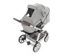 reer ShineSafe - Toldo y paño para cochecito de bebé, color gris