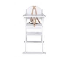 Safetots - Trona plegable de madera blanca
