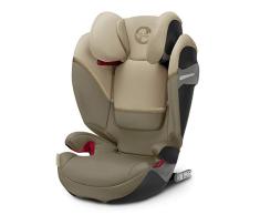Cybex Gold - Silla de coche Solution S-Fix, para coches con y sin Isofix, Grupo 2/3 (15-36 kg), Desde los 3 hasta los 12 años aprox., Beige (Classic Beige)