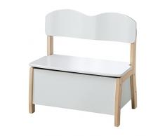 roba Banco infantil fabricado en madera maciza y MDF, respaldo y asiento bicolor