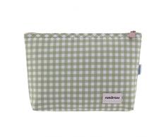 Cambrass – Neceser para Guardar Cosas de Aseo del bebé – Neceser bebé con Cremallera – Bolso Organizador para Aseo Bolsa Aseo Abril Té 6x28x20 cm