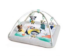 Tiny Love Plush Gymini Gimnasio para bebés recién nacidos, Alfombra bebé alcochada con bordes cerrados ultra acolchados, equipado con luces y juguete musical, Polar Wonders