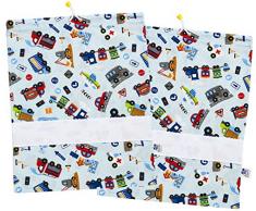 Juego de dos bolsas de malla para el cambio de bolsas para zapatos, con inserto de tela Aida para bordar, 100% Made in Italy – Fantasía de máquinas – 200 g