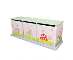Cofre de madera con cajones de lona Magic Garden de Fantasy Fields TD-0132A