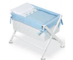 Bimbi Class - Vestidura minicuna, color blanco y azul