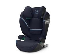 Cybex Gold Silla de coche Solution S2 i-Fix, Para coches con y sin ISOFIX, 100 - 150 cm, De 3 a 12 años aprox. (15 - 50 kg), Azul (Navy Blue)