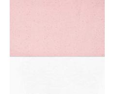 Jollein - Funda de edredón y funda de almohada, 120 x 150 cm, diseño de lunares, color rosa y rosa