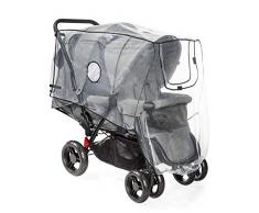 Reer - Protector para la lluvia para silla de paseo doble