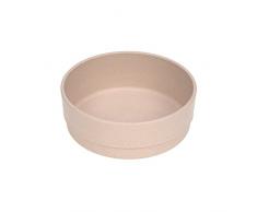 LÄSSIG Tazón para niños Vajilla infantil sin melamina y sin BPA para lavavajillas y microondas/Bowl PP/Cellulose Uni powder pink