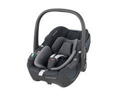 Maxi-Cosi Pebble 360, silla coche bebe i-Size, Silla Coche 360 Recien Nacido con Giro de 360 Grados, 0-15 meses (40-83 cm), ClimaFlow, arnés de apertura y cierre fácil, G-CELL, Essential Graphite