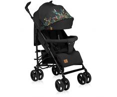 LIONELO Cochecito de bebé de Irma de hasta 15 kg, ligero y moderno, con función reclinable, plegable, ruedas grandes de 6 pulgadas, cesta grande, bolsa, mosquitera