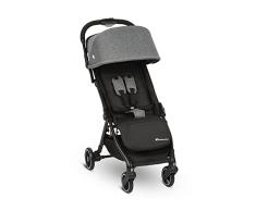 Bebeconfort Bonny Silla de Paseo ligera 6,6 kg, reclinable y plegable con serrado compacto, cochecito de viaje de 0 meses a 22 kg (4 años), color Black Chic