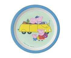 Peppa - Plato para bebé, diseño de abuelos, color azul, 1 unidad