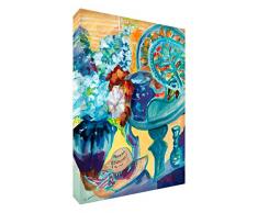 Feel Good Art VJ-SUMMERCOLLECTION1216-15IT Estate - Cuadro de galería sobre Lienzo, Pintura de Material Original estilizado, Artista Val Johnson