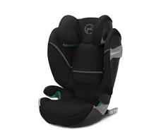 Cybex Gold Silla de coche Solution S2 i-Fix, Para coches con y sin ISOFIX, 100 - 150 cm, De 3 a 12 años aprox. (15 - 50 kg), Negro (Moon Black)