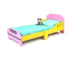 Kiddi Style Cama Infantil Madera - par ninos-Diseño de ceras de colores