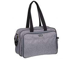 Safety 1st Nap To Go Bolsa de Cambio bebé y Cuna de Viaje 2 in 1, Bolsa de viaje, Cuna Portatil para que el bebé tome una siesta o para cambiar pañales, Gris