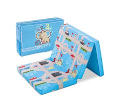 hauck Colchón de Cuna de Viaje Plegable 120x60 cm, Colchoneta Espuma, 6 cm de Grosor, Plegable, Colchón Parque Cuna, Bolsa de Transporte Incluida