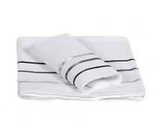 Lait Baby LFLEVL Via Lattea sábana y funda de almohada para cuna, blanco/gris, 110 x 190/40 x 60