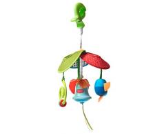 Tiny Love Pack & Go Carrillón en forma de campana y sonajeros, Juguete bebé con 4 actividades divertidas que apoyan el desarrollo, clip universal, Meadow Days