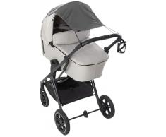 hauck Parasol Cochecito Bebe Universal, Toldo Carrito Bebe con Protección UV 50+, Proteccion Solar Bebe para Capazos y Sillas de Paseo, 64 x 32/46 cm, Gris