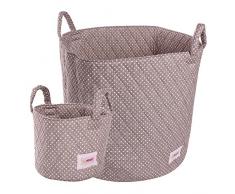 Minene, Cesta de almacenamiento, pequeña plegable, tamaño grande, caja de almacenaje gris Blue Star, Fuchsia Star, Grey Star, Grey Chevron, Pink Flowers, Green Dots; Red Gingham, Grey Spot, Blue Grey Star, Cream Flowers, Yellow
