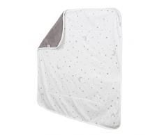 Roba Manta para bebé Sternenzauber, 100% algodón, para niñas y niños, Manta para Cochecito de bebé, 80 x 80 cm, Manta Infantil para acurrucarse, Gatear y Jugar.