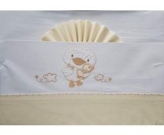 Duffi Baby 0731-05 - Sábana patito 100% algodón, 3 piezas, minicuna