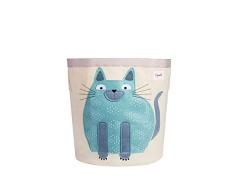 3 Sprouts Cesta Juguetes - Gato - Cestas, Unisex