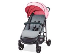 Asalvo Silla de paseo MANCHESTER/Plegado fácil/Carrito Ligero y compacto/Asiento Amplio y Cómodo/Respaldo Totalmente Reclinable/Capota Extensible con Visera/Ruedas con suspensión/Color Rosa
