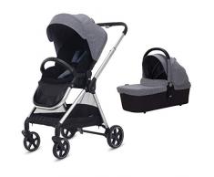 Playxtrem Vintage XT 500145 605 - Silla de Paseo 2 en 1, Unisex, Color Gris