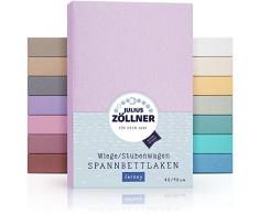Julius Zöllner Sábana ajustable Jersey para la Cuna - Lila - 90x40 cm