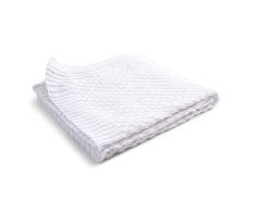 Sonnenstrick SODE6 - Manta con relieve para bebés, 80 x 80 cm, color blanco