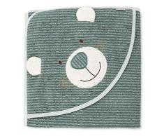 Sterntaler Toalla de baño con Capucha del Oso Ben, Edad: a Partir de 0 Meses, 100 x 100 cm, Verde