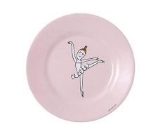 Petit Jour Paris DA921N Les Ballerines - Plato de postre con diseño de arabesco, color rosa