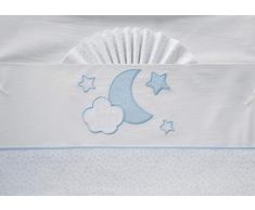 Duffi Baby 0734-12 - Sábana luna 100% algodón, 3 piezas, minicuna